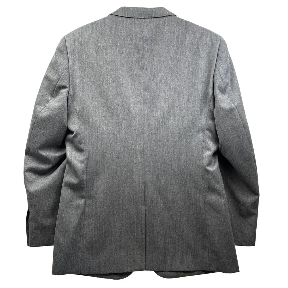 Massarotti Italy Men’s‎ Blazer Jacket 42R Gray Wool Blend Two Button Suit Coat